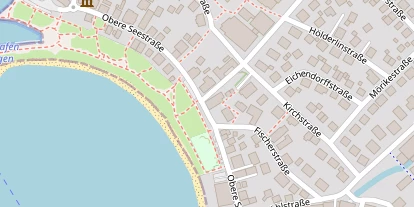 Seehotel auf Satellitenbild