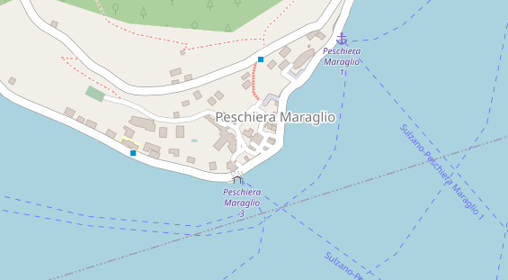 Seehotel auf Satellitenbild