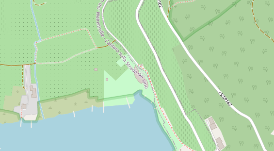 Seehotel auf Satellitenbild