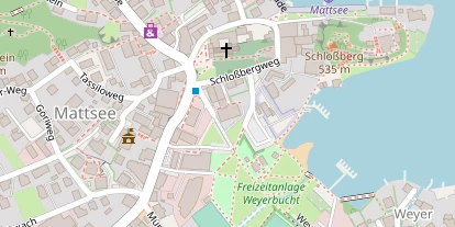 Seehotel auf Satellitenbild