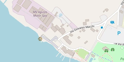 Seehotel auf Satellitenbild