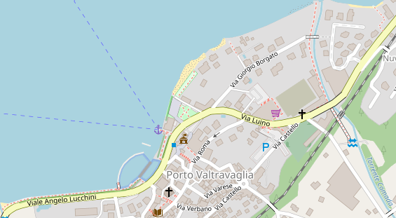 Seehotel auf Satellitenbild