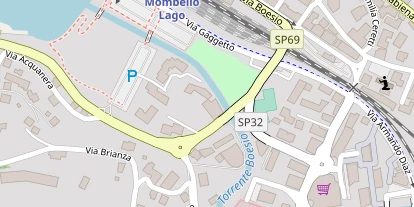 Seehotel auf Satellitenbild