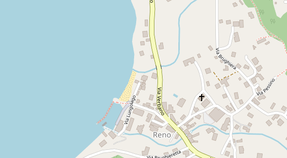 Seehotel auf Satellitenbild