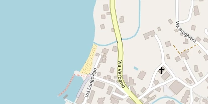 Seehotel auf Satellitenbild