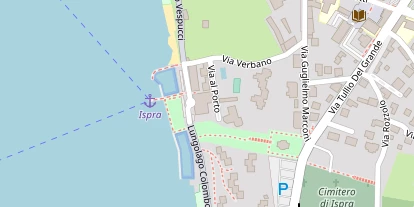 Seehotel auf Satellitenbild