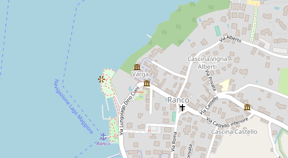 Seehotel auf Satellitenbild