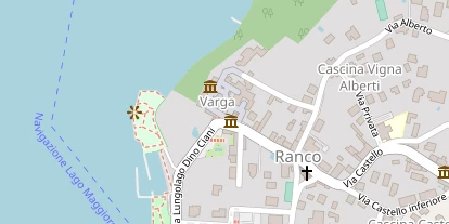 Seehotel auf Satellitenbild