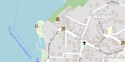 Seehotel auf Satellitenbild