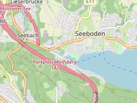 Seehotel auf Karte