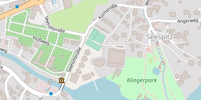 Seehotel auf Satellitenbild