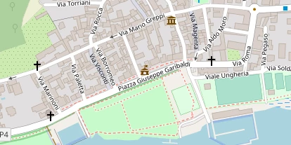 Seehotel auf Satellitenbild