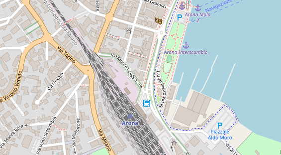 Seehotel auf Satellitenbild