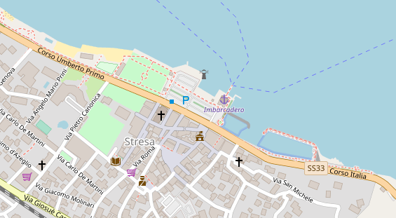 Seehotel auf Satellitenbild