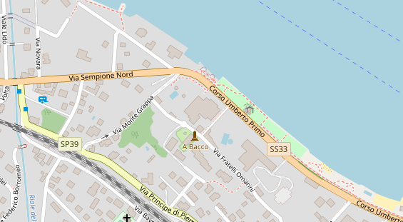 Seehotel auf Satellitenbild