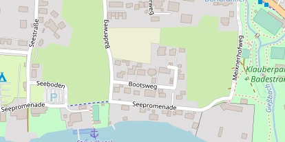 Seehotel auf Satellitenbild
