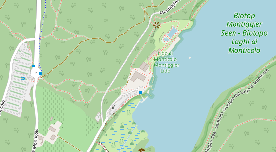 Seehotel auf Satellitenbild