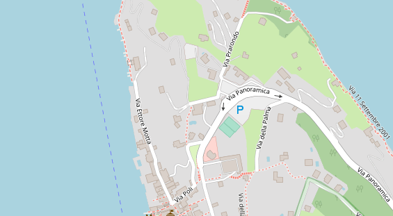 Seehotel auf Satellitenbild