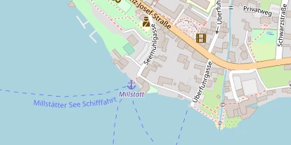 Seehotel auf Satellitenbild