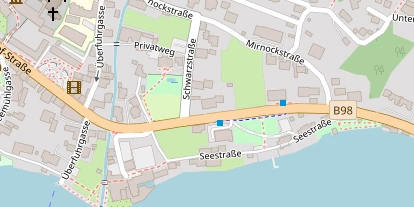 Seehotel auf Satellitenbild