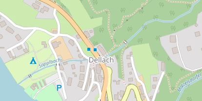 Seehotel auf Satellitenbild