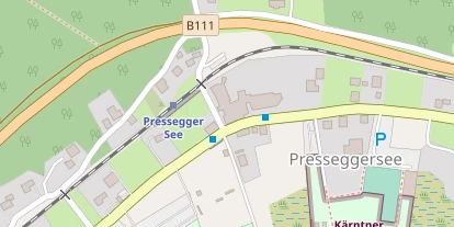 Seehotel auf Satellitenbild