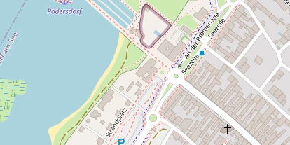 Seehotel auf Satellitenbild