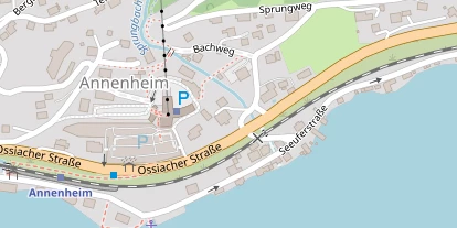 Seehotel auf Satellitenbild