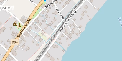 Seehotel auf Satellitenbild