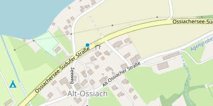 Seehotel auf Satellitenbild