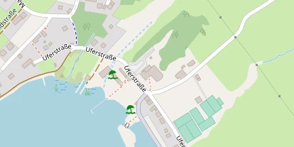 Seehotel auf Satellitenbild