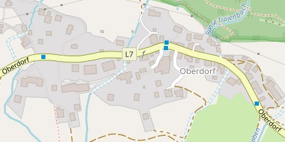 Seehotel auf Satellitenbild