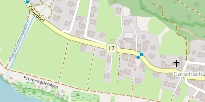 Seehotel auf Satellitenbild