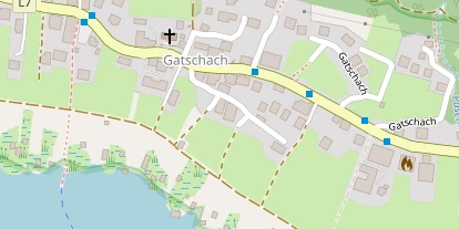 Seehotel auf Satellitenbild