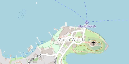 Seehotel auf Satellitenbild