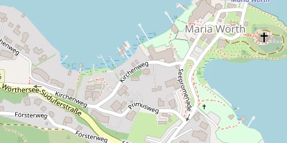 Seehotel auf Satellitenbild