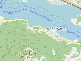 Seehotel auf Karte