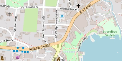 Seehotel auf Satellitenbild