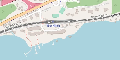 Seehotel auf Satellitenbild