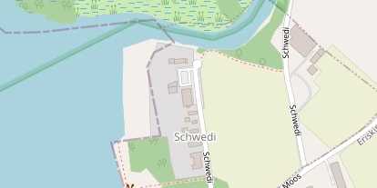 Seehotel auf Satellitenbild