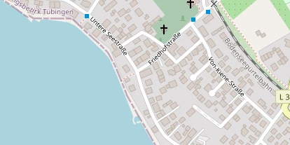 Seehotel auf Satellitenbild