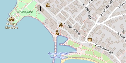 Seehotel auf Satellitenbild
