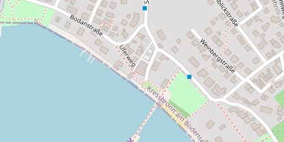 Seehotel auf Satellitenbild