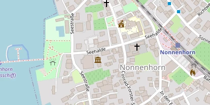 Seehotel auf Satellitenbild