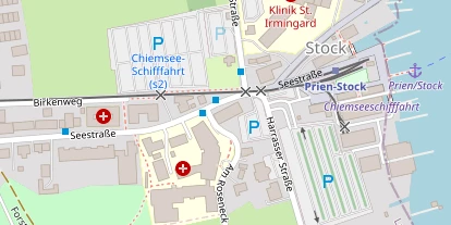 Seehotel auf Satellitenbild