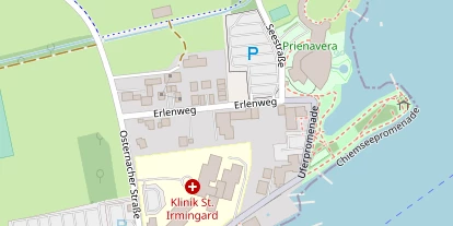 Seehotel auf Satellitenbild