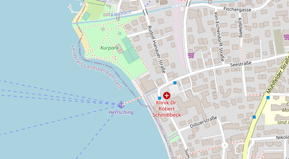 Seehotel auf Satellitenbild