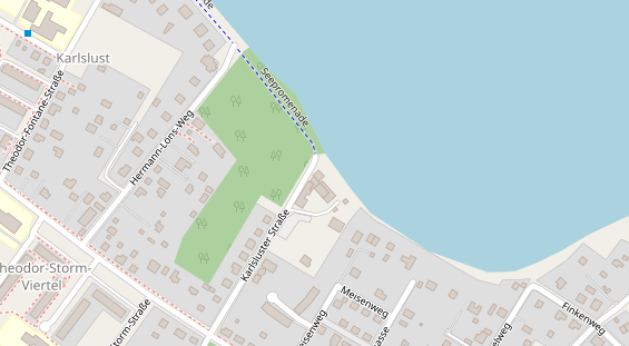 Seehotel auf Satellitenbild