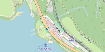 Seehotel auf Satellitenbild
