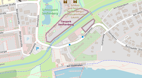 Seehotel auf Satellitenbild